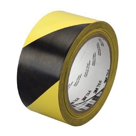 3M TAPE HAZARD WARNING 766 BLK/YELLOW CS/24 3M43181